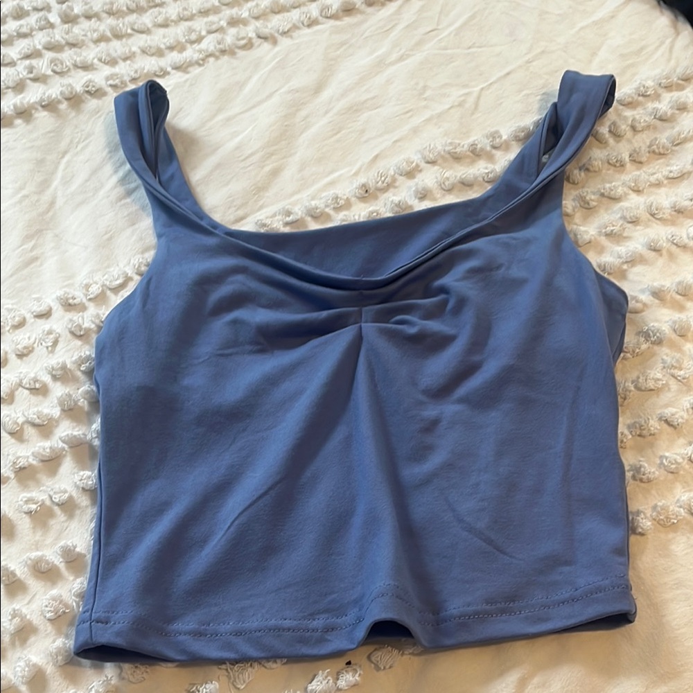 Women's Blue Sleeveless Top